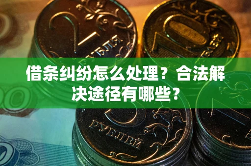 北京借条纠纷怎么处理？合法解决途径有哪些？