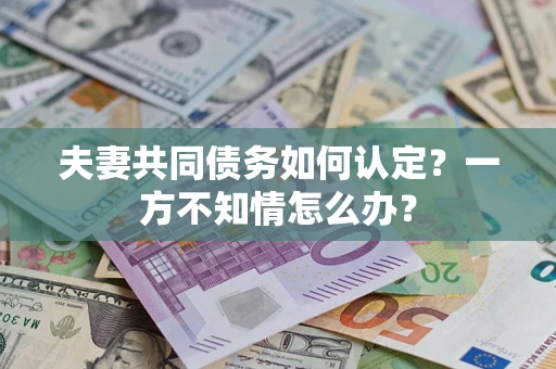 北京夫妻共同债务如何认定？一方不知情怎么办？