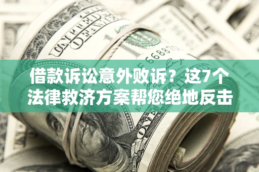 北京借款诉讼意外败诉？这7个法律救济方案帮您绝地反击！