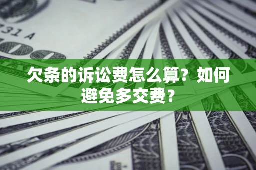 北京欠条的诉讼费怎么算？如何避免多交费？