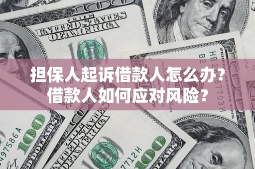 北京担保人起诉借款人怎么办？借款人如何应对风险？