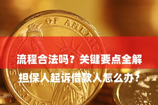 北京

担保人起诉借款人怎么办？流程合法吗？关键要点全解析