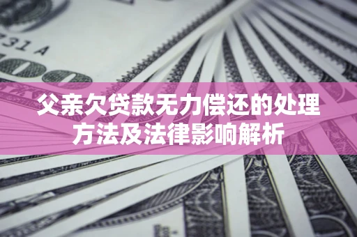 北京父亲欠贷款无力偿还的处理方法及法律影响解析