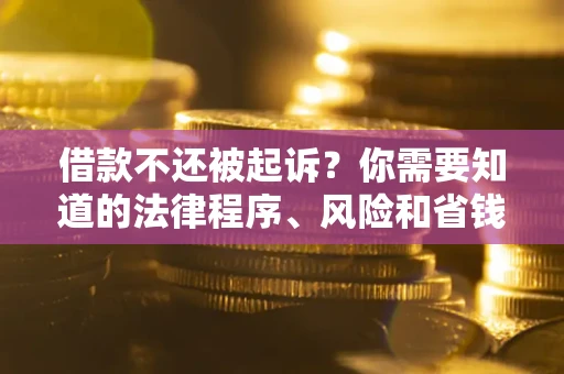 北京借款不还被起诉？你需要知道的法律程序、风险和省钱技巧