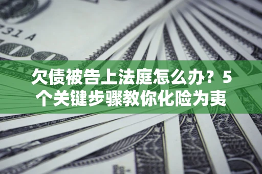 北京欠债被告上法庭怎么办？5个关键步骤教你化险为夷